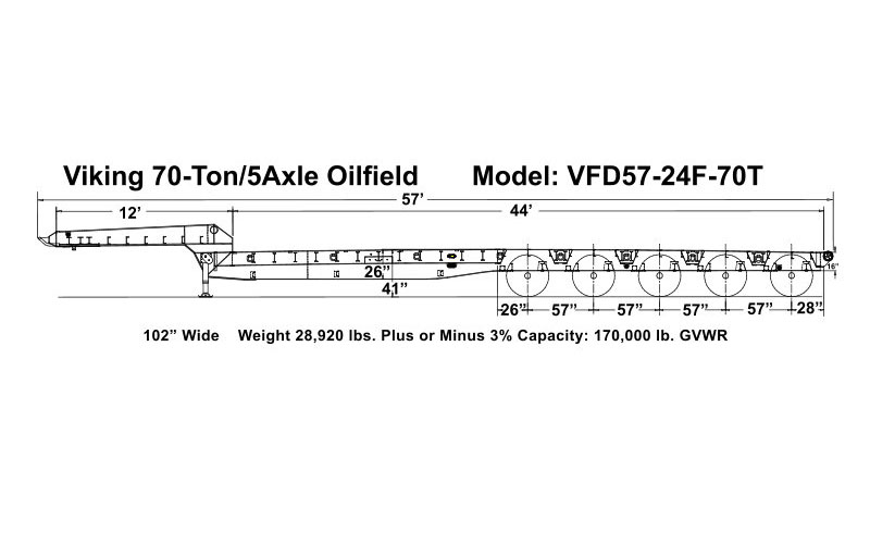Viking Specialized Trailers VFD57-24F-70T - image 3 of 3