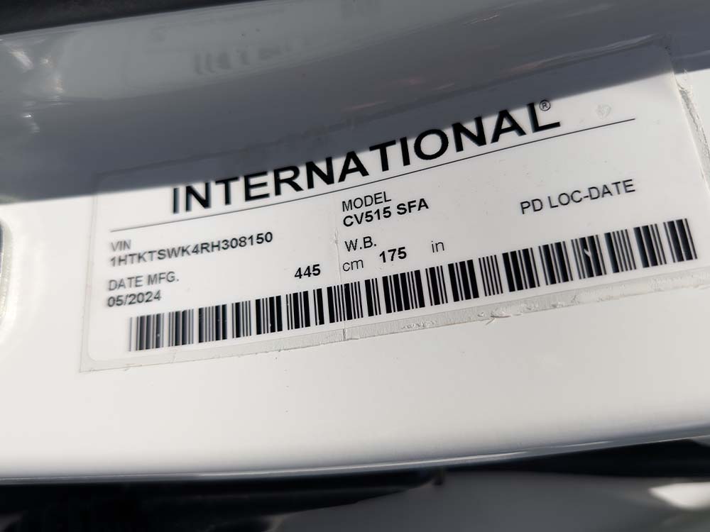 2024 INTERNATIONAL CV (RH308150)_0016_PXL_20260609_161111549 2024 INTERNATIONAL CV (RH308150)_0016_PXL_20260609_161111549